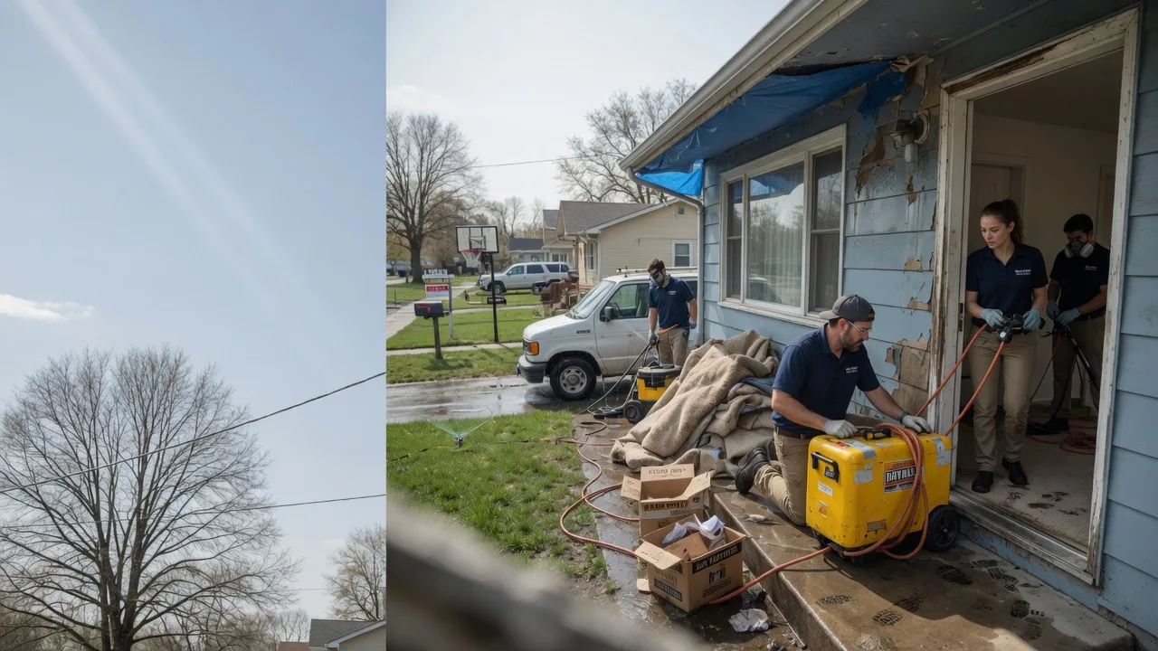 Basement Flood Cleanup in Sadorus, IL near me